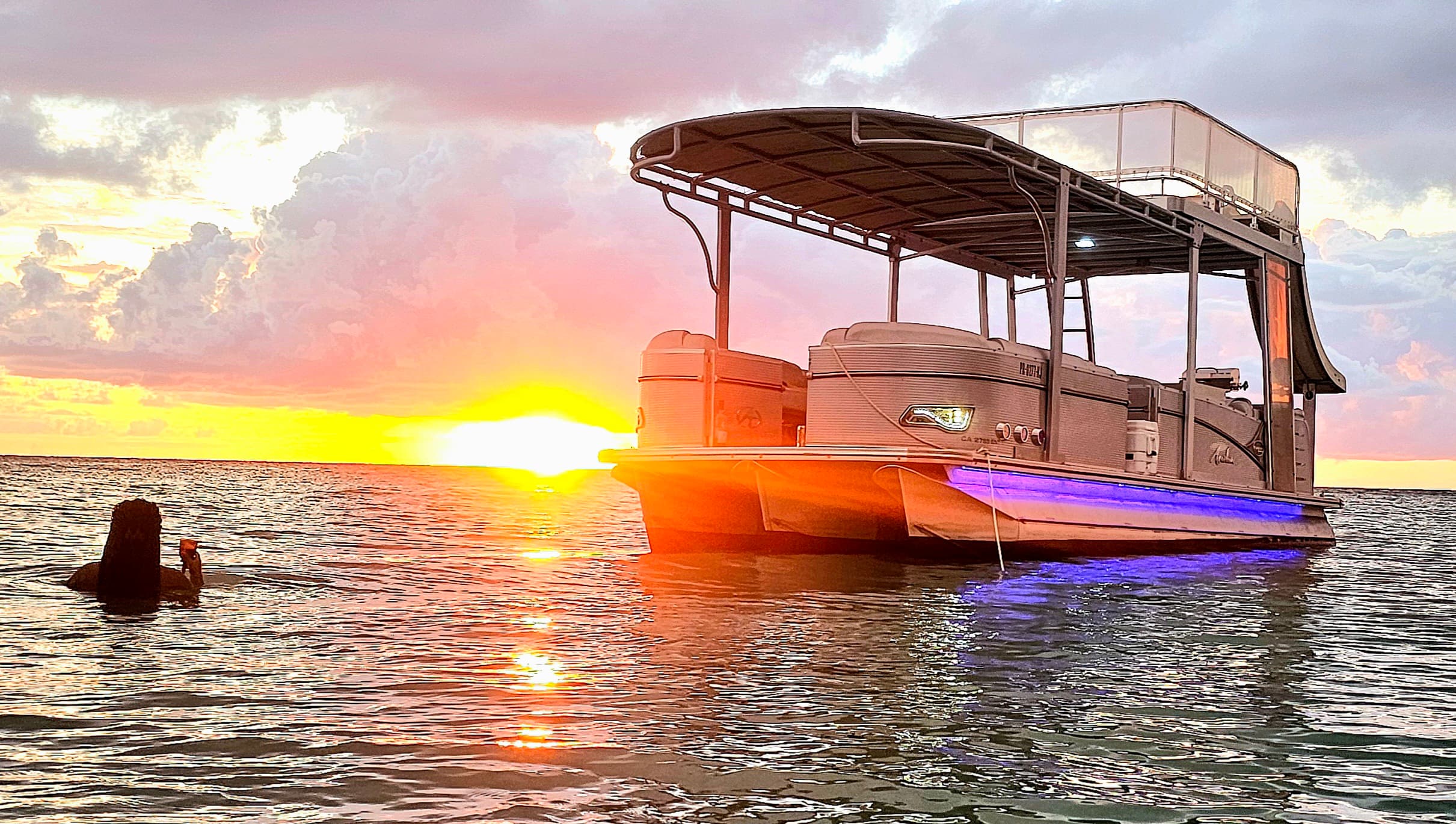 Swim, Island & Drinks | Private Sunset Boat Cruise Cabo Rojo